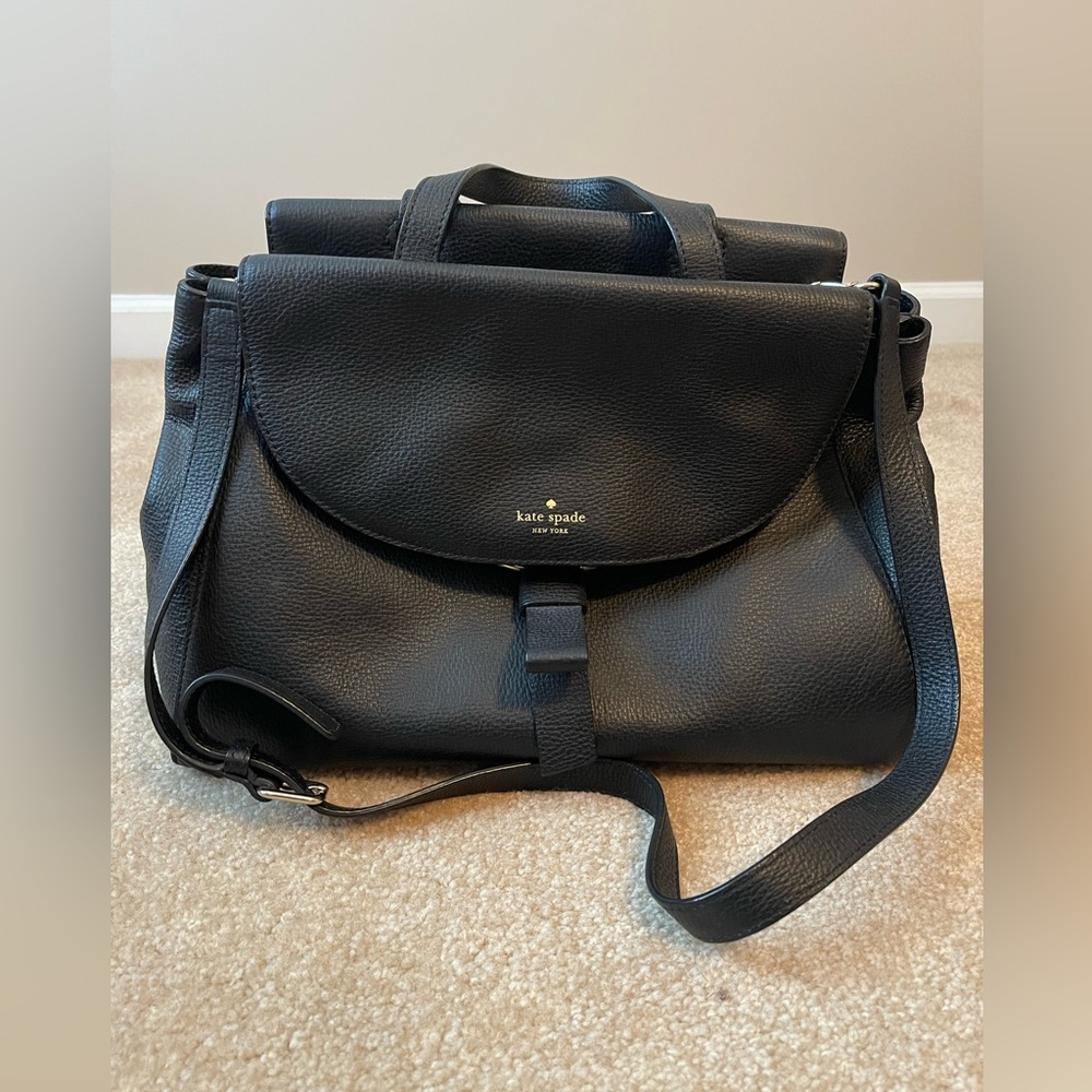 Slouchy Black Kate Spade Shoulder Bag